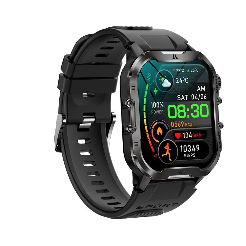 NORTH EDGE T-Series Marine Smart Watch with Flashlight Black image 2