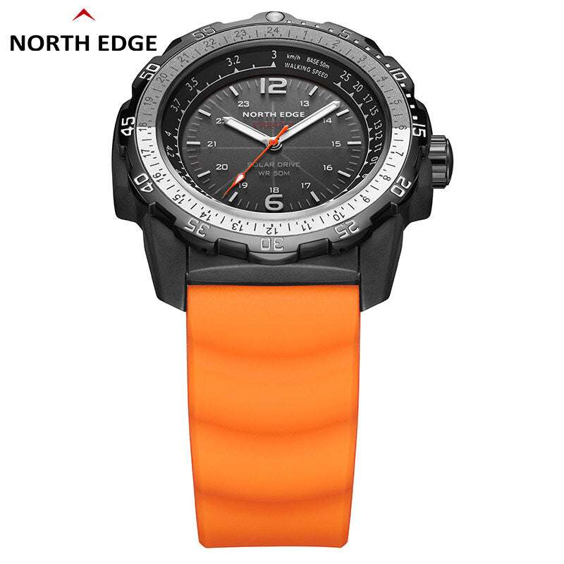 NORTH EDGE Tactical Evoque 2 Solar Drive Watch Orange image 4