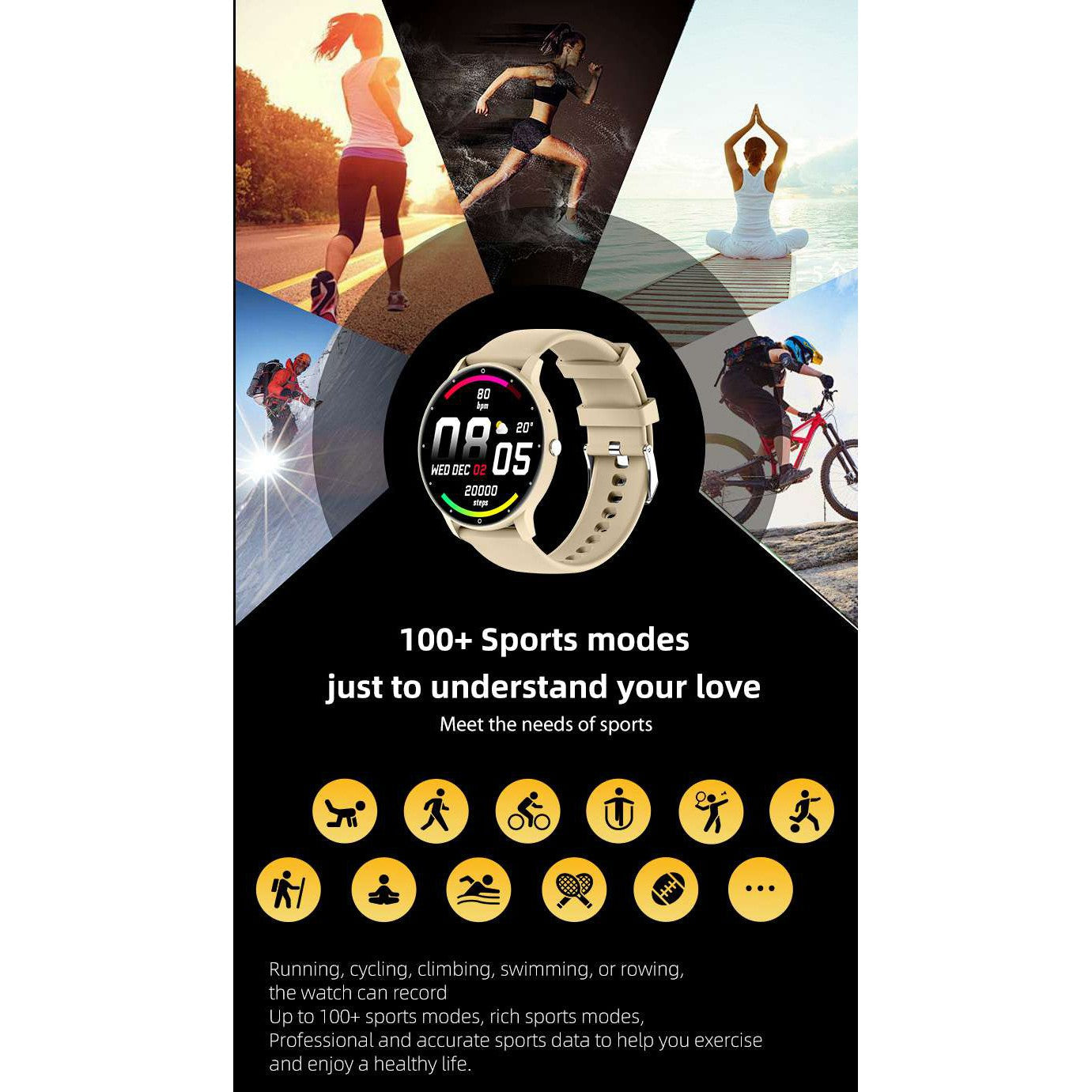 NORTH EDGE U-Slim Health Smart Watch image 11