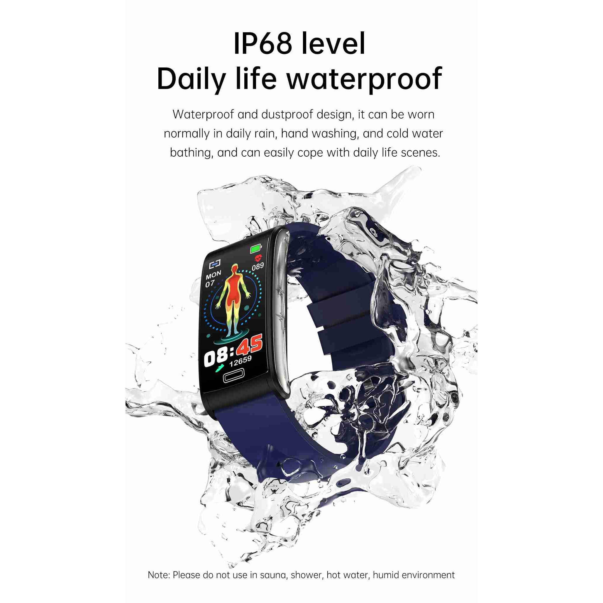 NORTH EDGE intelli SLIM Advance Bracelet Smart Watch Glucose ECG image 17