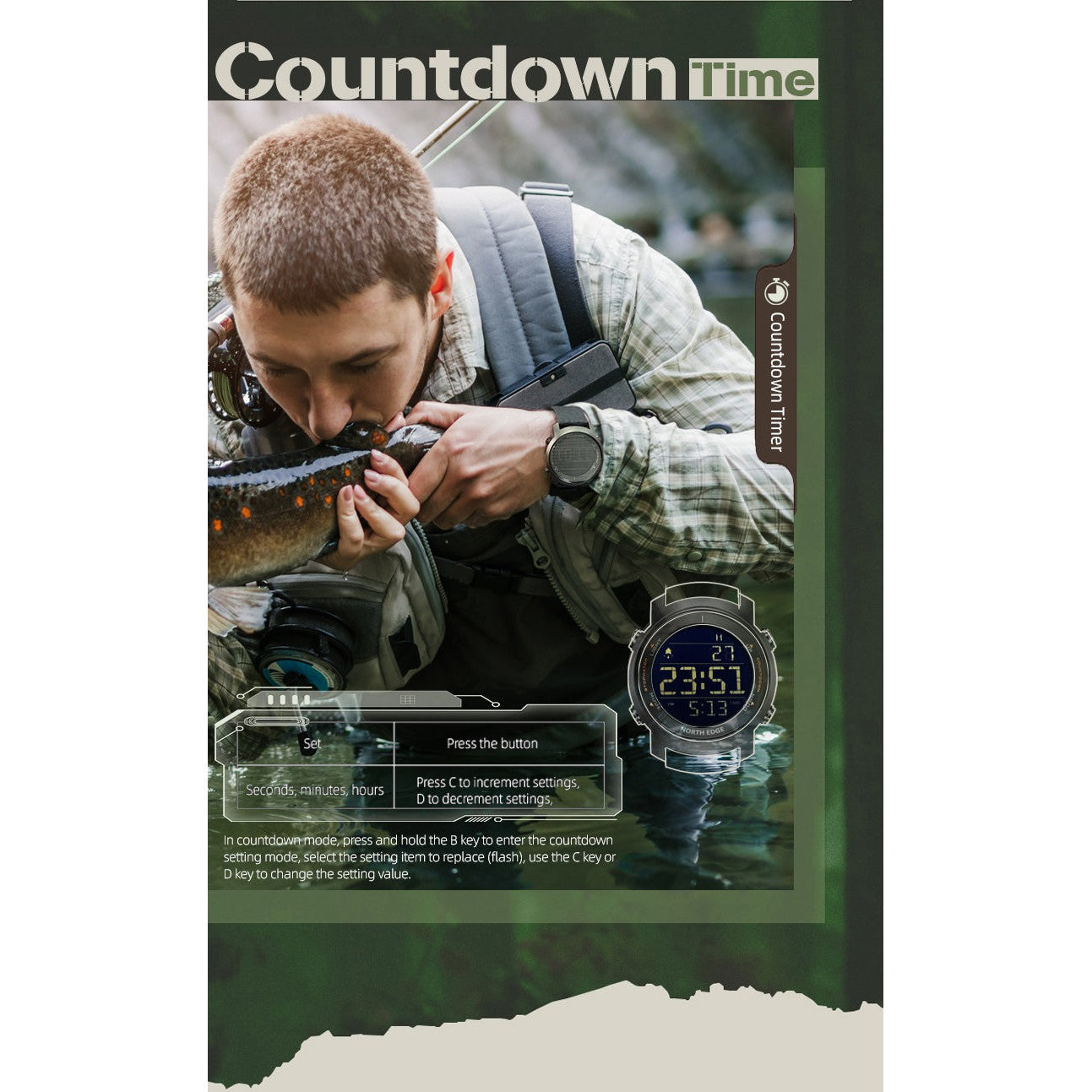 NORTH EDGE Tactical Laker II Watch image 9