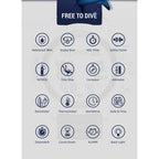 NORTH EDGE Tactical Aqua Scuba Dive Watch White image 5