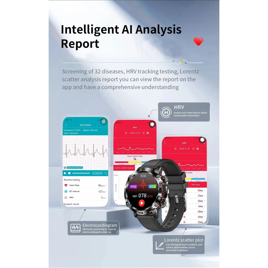 NORTH EDGE Health Elite Glucose Heart Smart Watch image 25