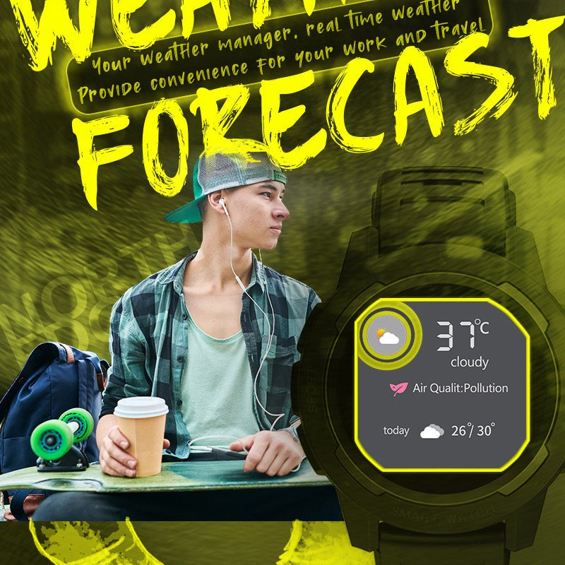 NORTH EDGE Tactical Mars 2 Smart Watch Red image 5