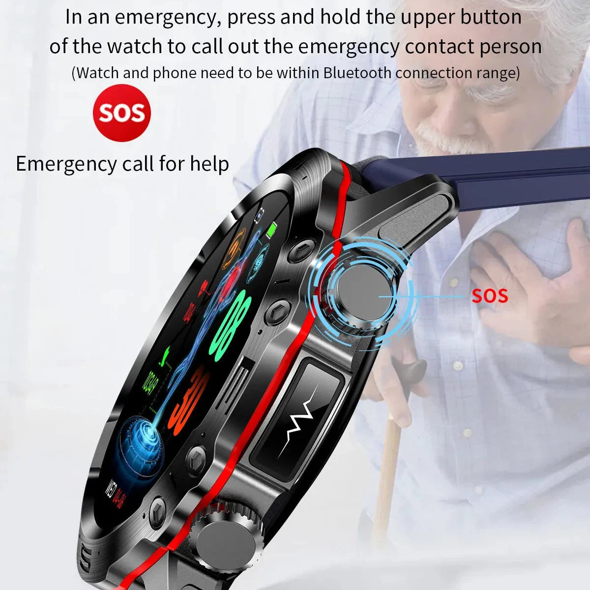 NORTH EDGE Health Elite Glucose Heart Smart Watch image 24