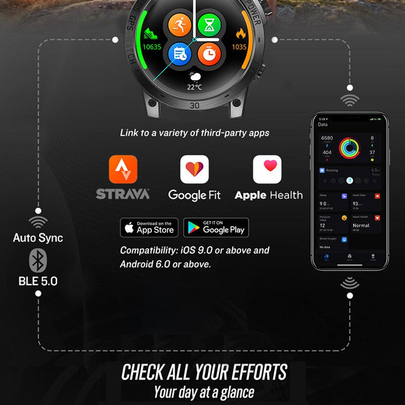 NORTH EDGE Tactical Cross Fit 3 GPS Smart Watch image 10