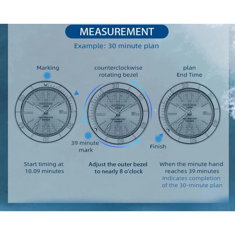 NORTH EDGE Tactical Anchor 100m Automatic Watch image 9