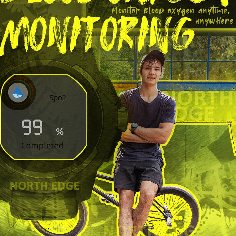 NORTH EDGE Tactical Mars 2 Smart Watch Yellow image 8