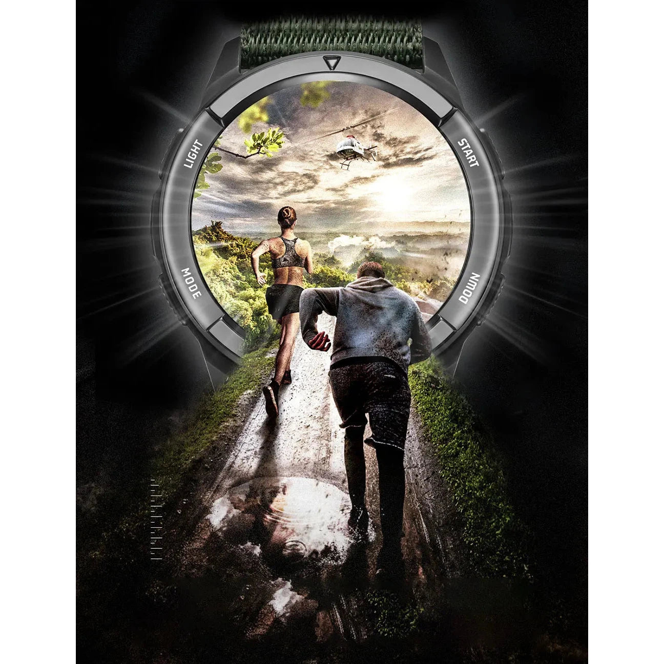 NORTH EDGE Tactical Alps Watch Black Nylon image 11