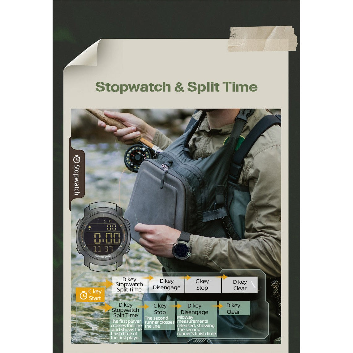 NORTH EDGE Tactical Laker II Watch image 8