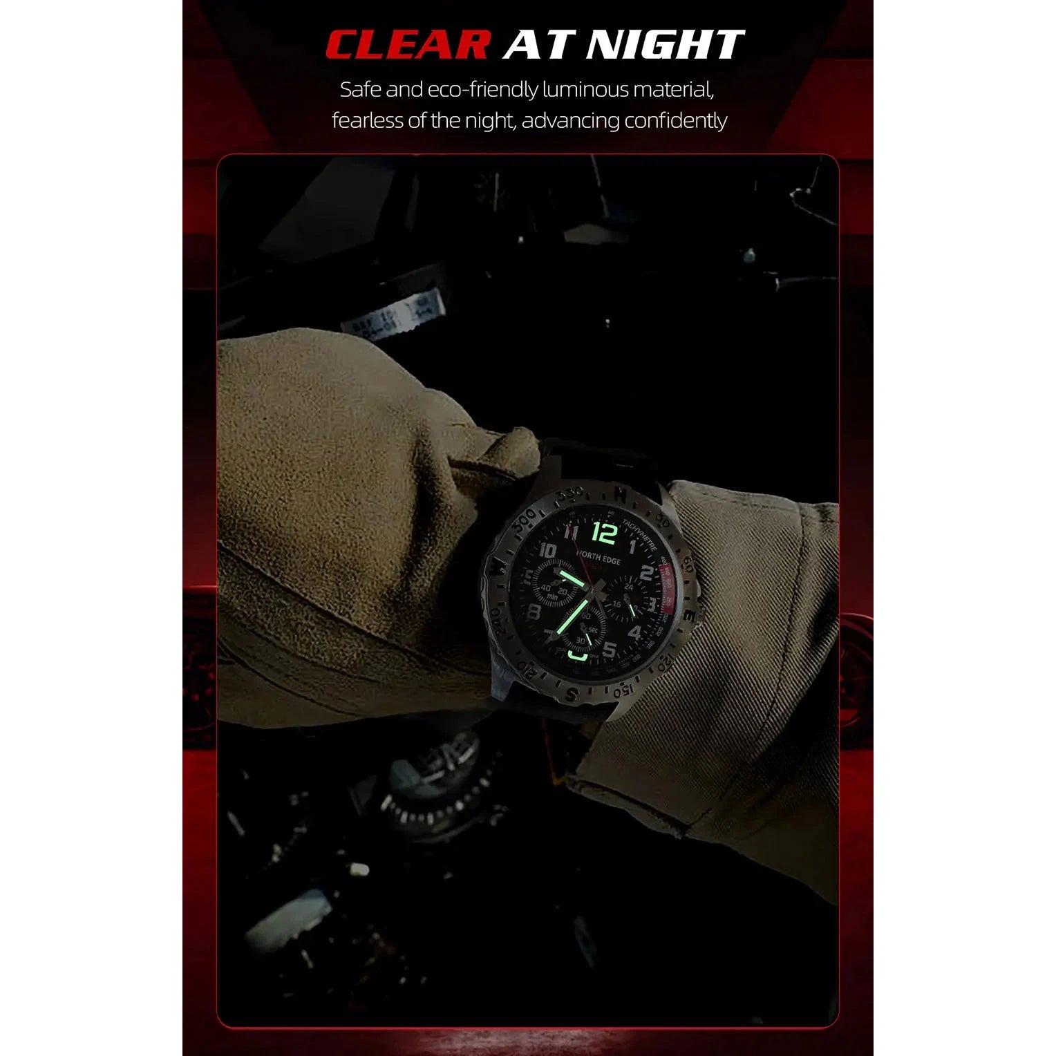 NORTH EDGE Tactical MACH 2 Solar Drive Watch image 7