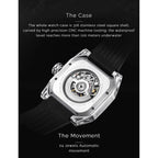 NORTH EDGE Tactical Space-X Automatic Watch Silver / Black image 11