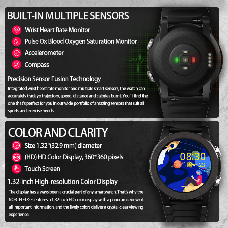 NORTH EDGE Tactical X-Trek GPS Smart Watch image 14