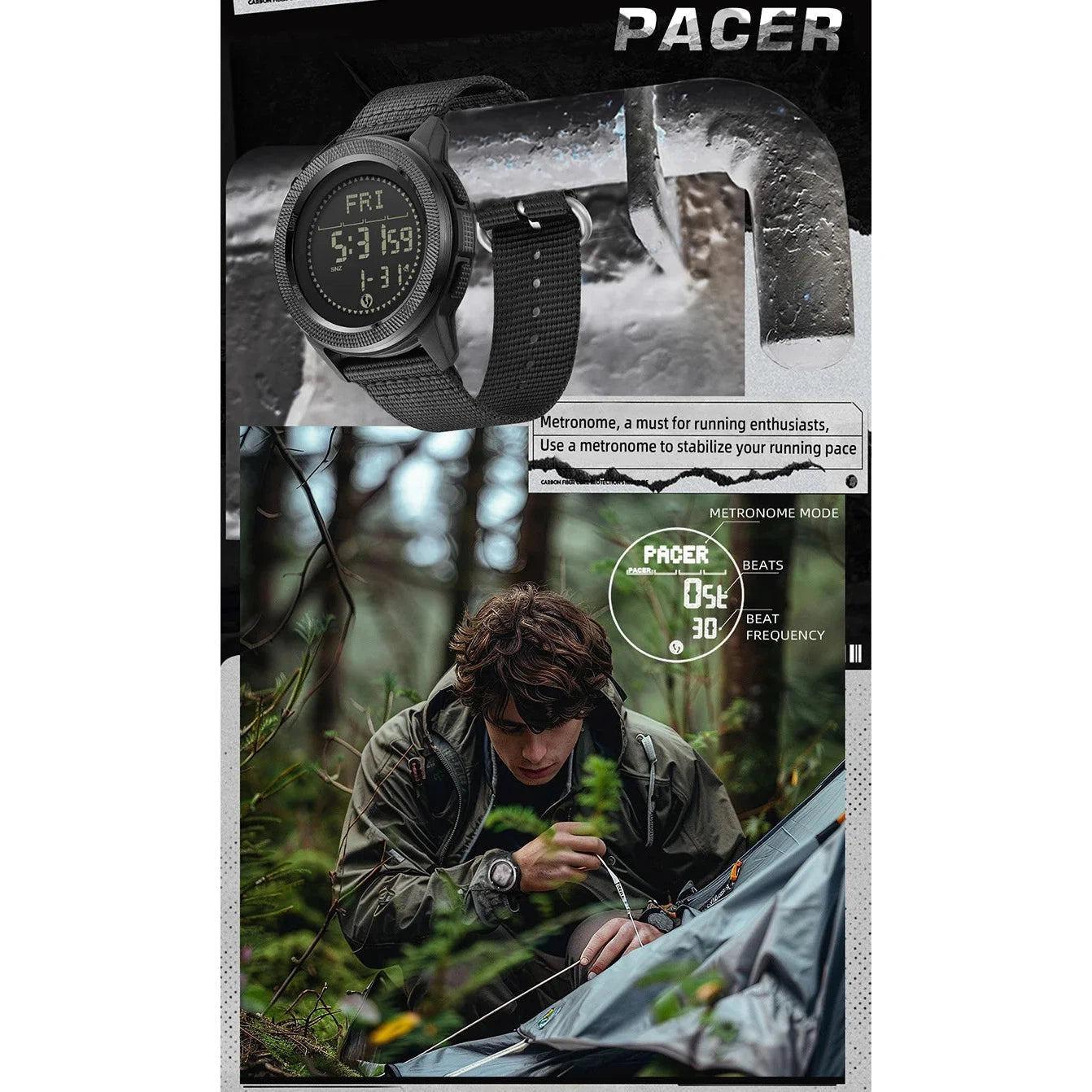 NORTH EDGE Tactical C Nexus Watch Nylon image 5