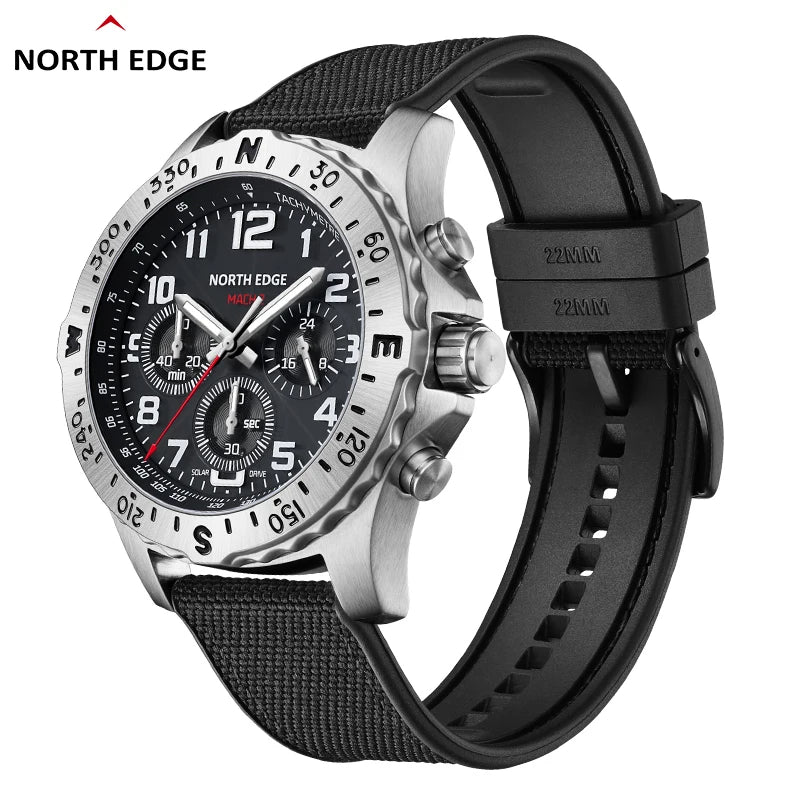 NORTH EDGE Tactical MACH 2 Solar Drive Watch image 1