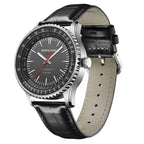 NORTH EDGE Tactical Evoque 3 Classic Aviation Solar Drive Leather Watch image 2