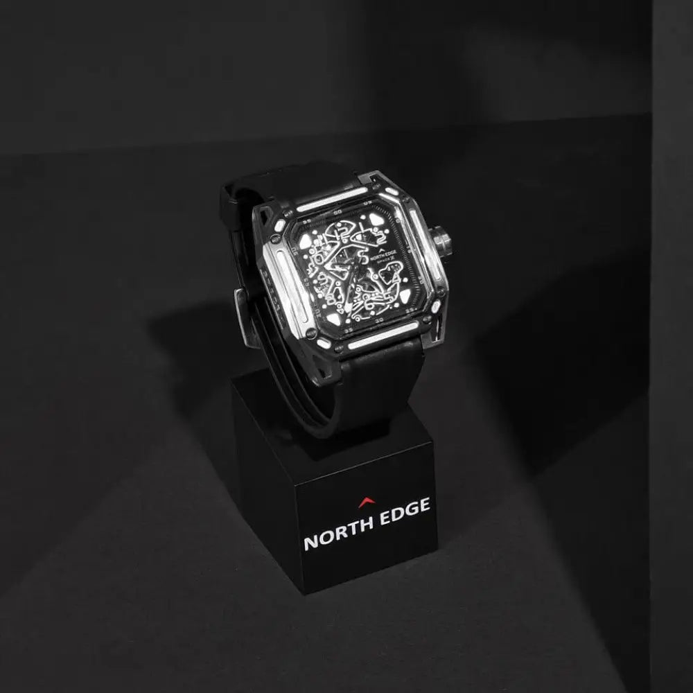 NORTH EDGE Tactical Space-X Automatic Watch Silver / Black image 5