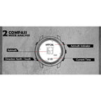 NORTH EDGE Tactical Vertico Carbon Fibre Watch Black image 7