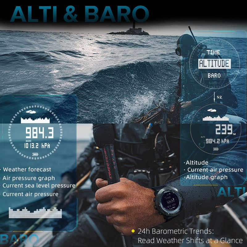 NORTH EDGE Tactical Apache-D Watch White image 5