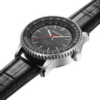 NORTH EDGE Tactical Evoque 3 Classic Aviation Solar Drive Leather Watch image 4