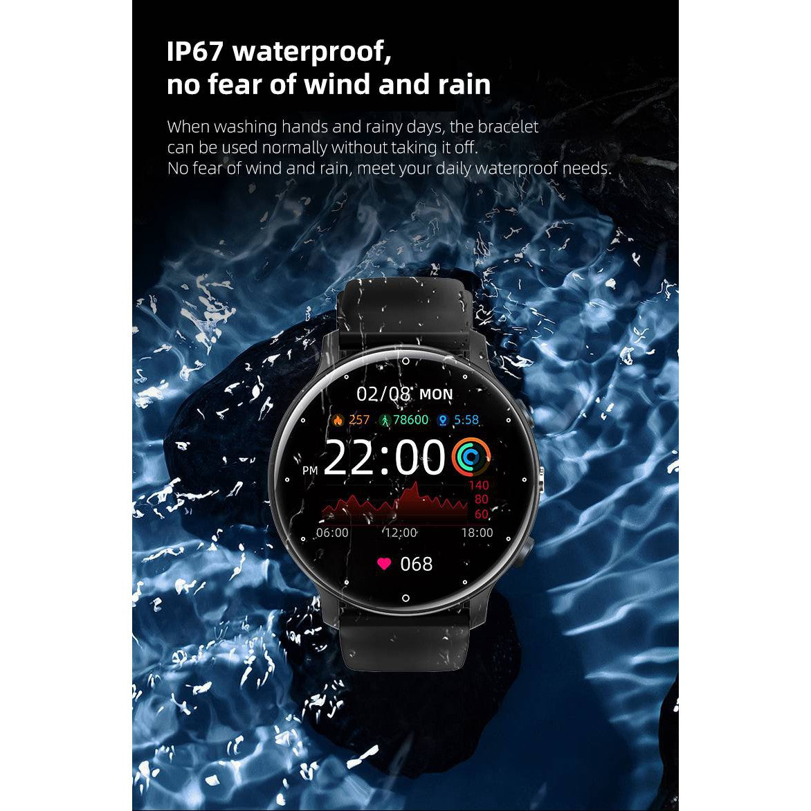 NORTH EDGE U-Slim Health Smart Watch image 17