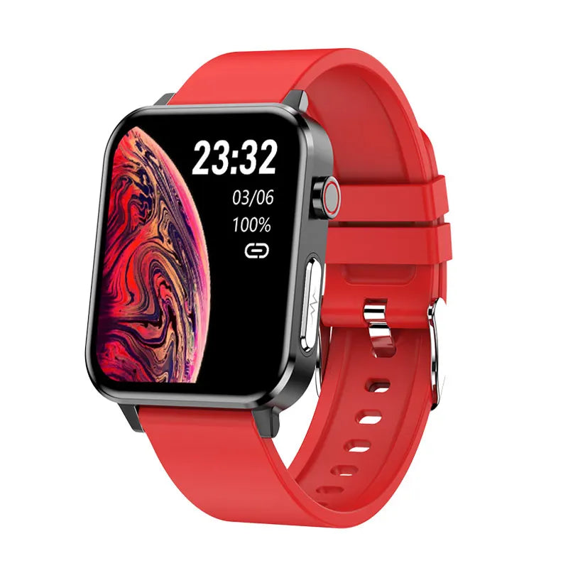 NORTH EDGE Health Plus Glucose Heart Smart Watch - Black / Red Silicone image