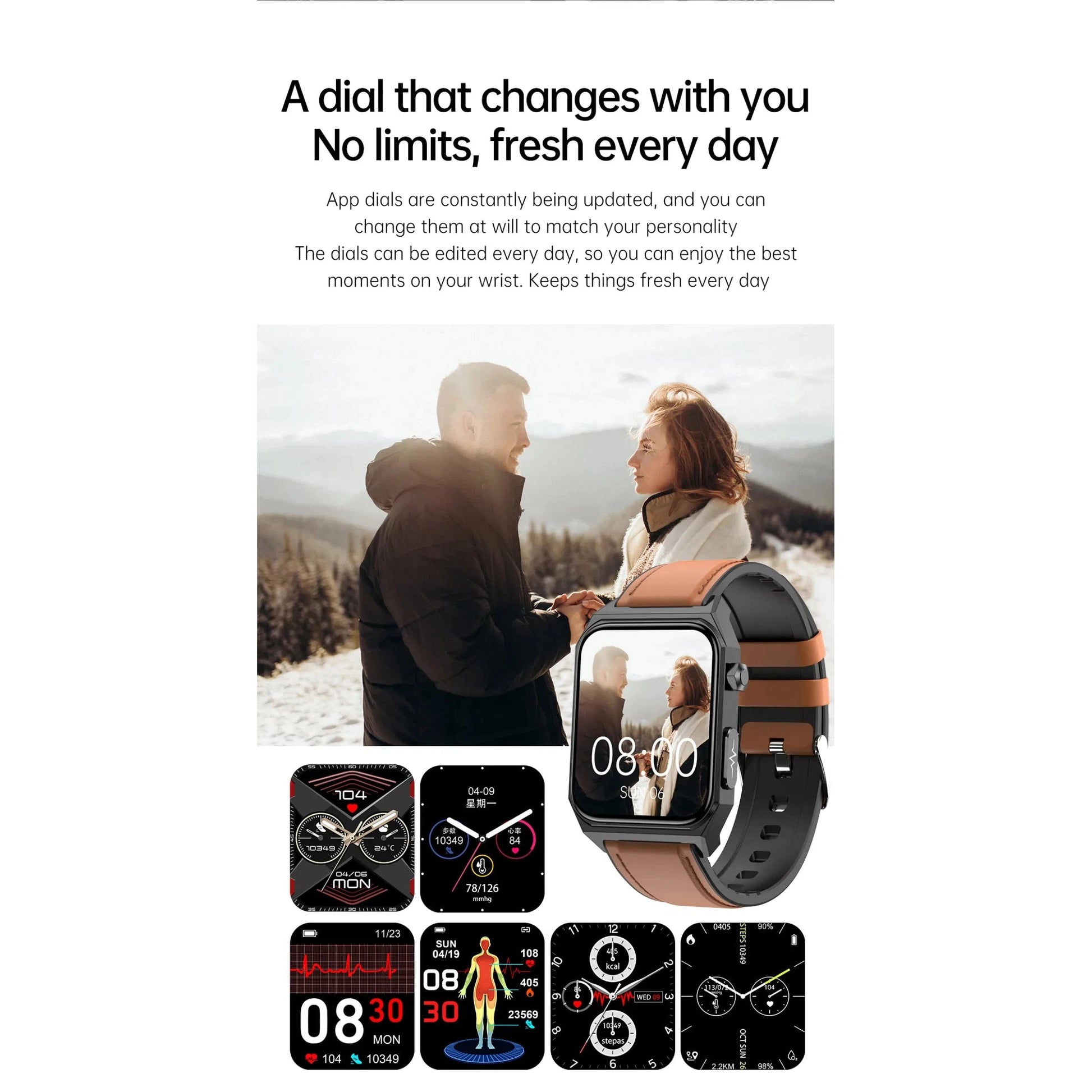 NORTH EDGE Health Plus Glucose Heart Smart Watch image 14