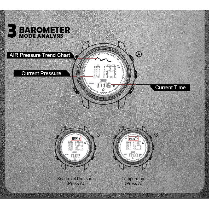 NORTH EDGE Tactical Vertico Carbon Fibre Watch Grey image 6