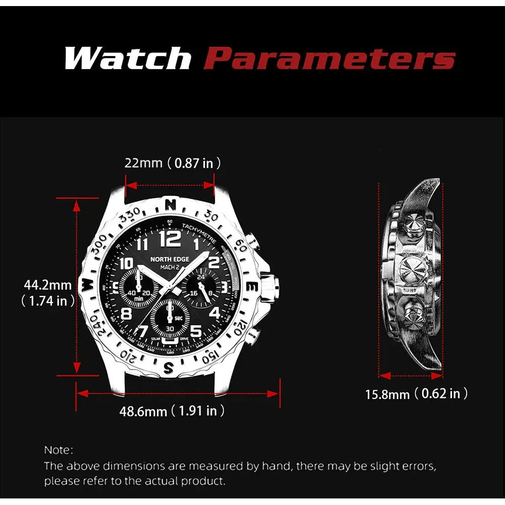 NORTH EDGE Tactical MACH 2 Solar Drive Watch image 10