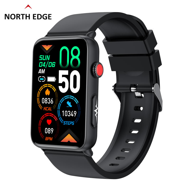 NORTH EDGE intelli Advance Bracelet Smart Watch Glucose ECG - Black image