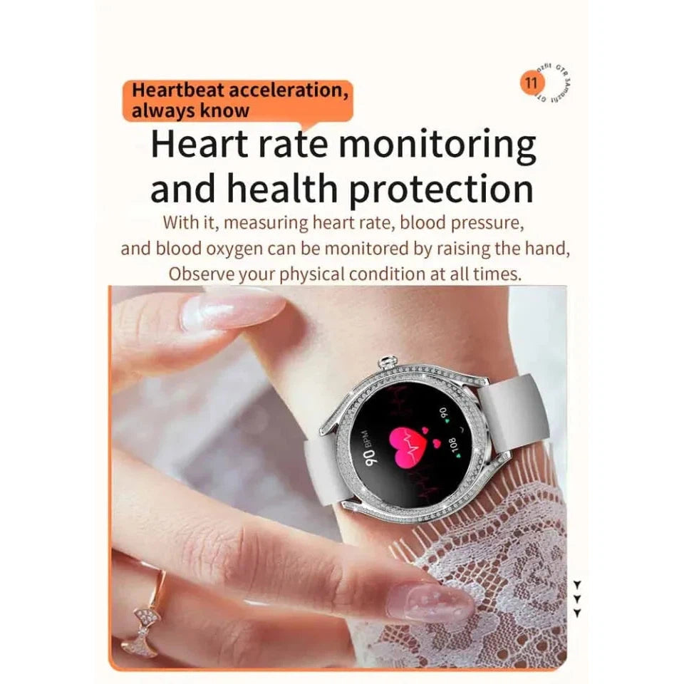 NORTH EDGE Women's Femme Zircon Bling Smart Watch image 18