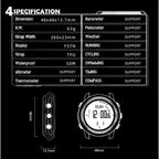 NORTH EDGE Tactical Vertico Carbon Fibre Watch Grey image 12