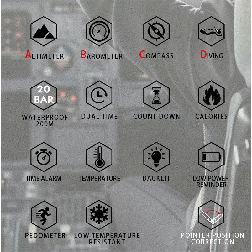 NORTH EDGE Tactical Gavia Watch Silicone Orange image 2