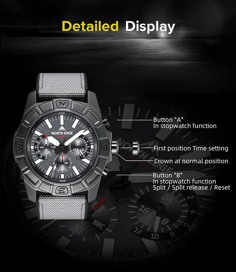 NORTH EDGE Tactical BLAZE Solar Powered Watch image 7