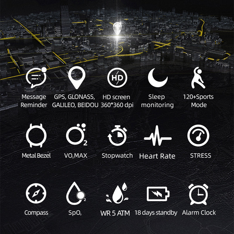 NORTH EDGE Tactical X-Trek GPS Smart Watch image 6