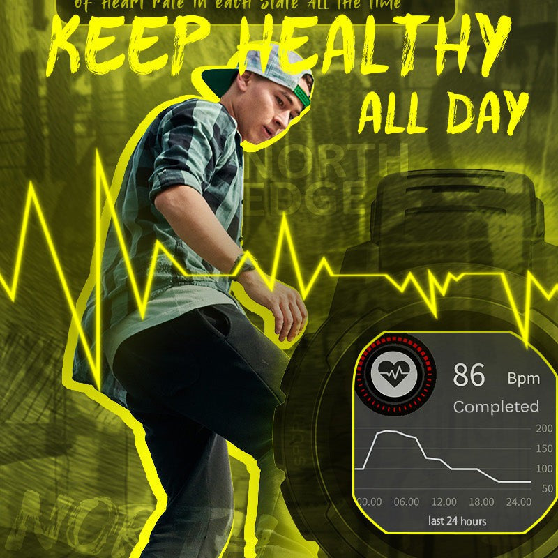 NORTH EDGE Tactical Mars 2 Smart Watch Blue image 7