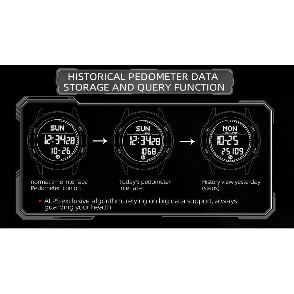 NORTH EDGE Tactical Alps Watch Black Nylon image 13