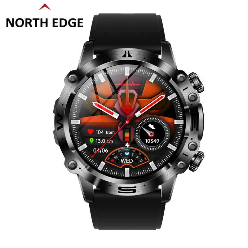 NORTH EDGE Health Elite Glucose Heart Smart Watch - Black Silicone image
