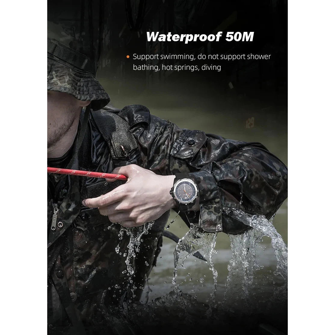 NORTH EDGE Tactical Evoque 2 Solar Drive Watch Orange image 16