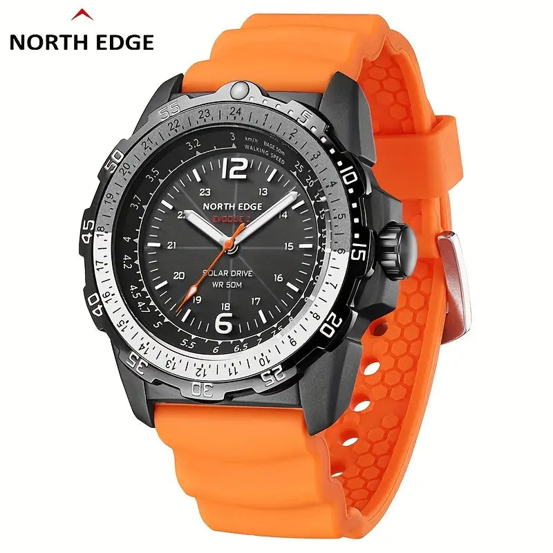 NORTH EDGE Tactical Evoque 2 Solar Drive Watch Orange image 2