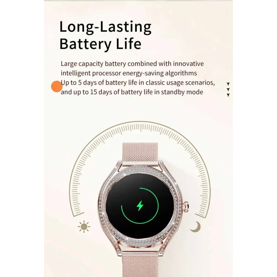 NORTH EDGE Women's Femme Zircon Bling Smart Watch image 8