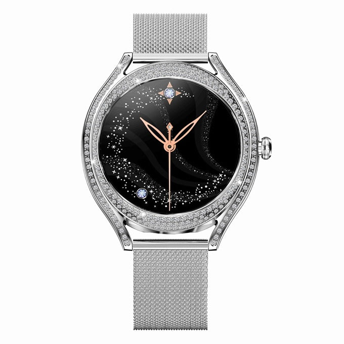NORTH EDGE Women's Femme Zircon Bling Smart Watch - Steel Silver image