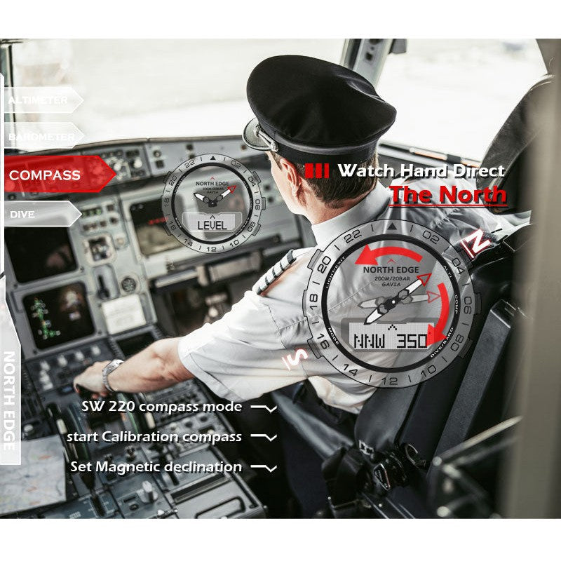 NORTH EDGE Tactical Gavia Watch Steel image 8