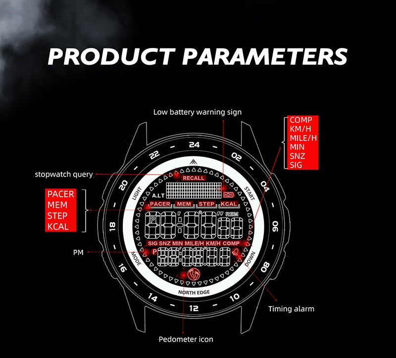 NORTH EDGE Tank 3 Tactical Watch image 8