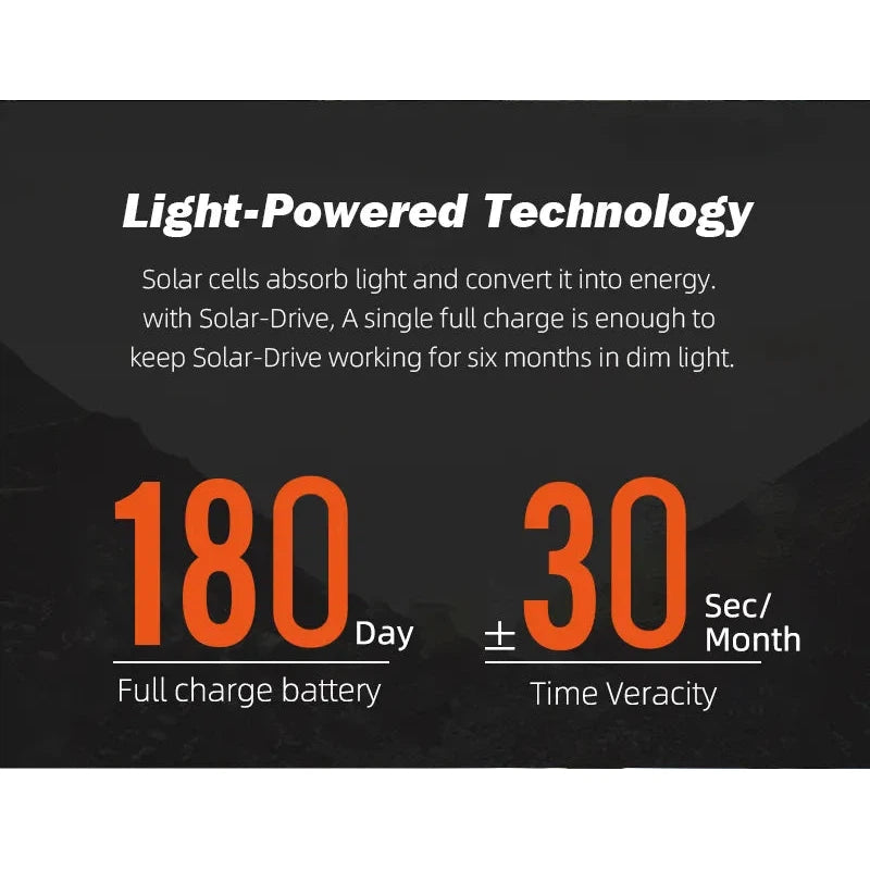 NORTH EDGE Tactical Evoque 2 Solar Drive Watch Orange image 13