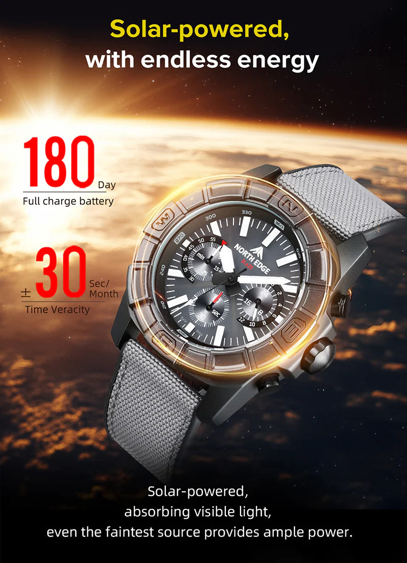 NORTH EDGE Tactical BLAZE Solar Powered Watch image 12