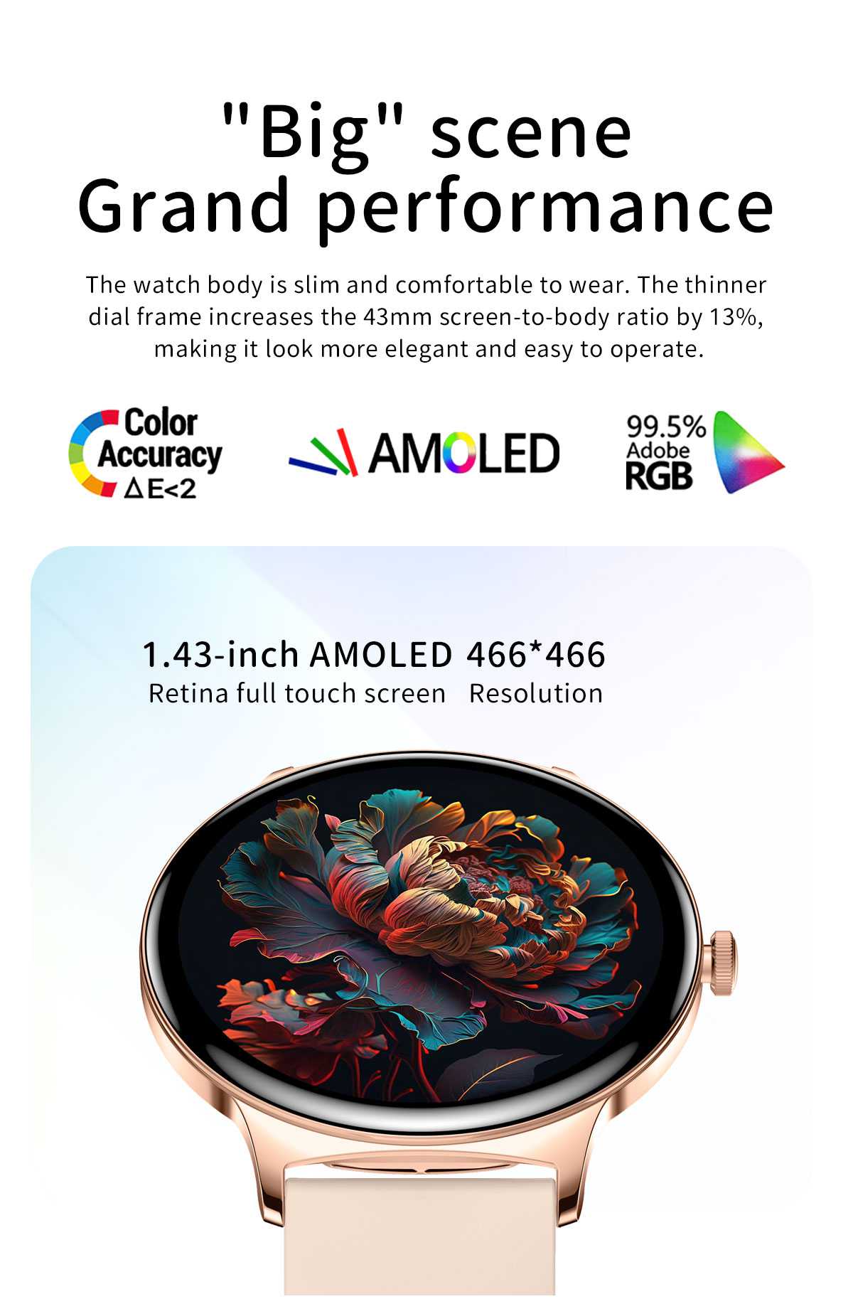 NORTH EDGE Women's Velocity Series Femme Slim Smart Watch image 9