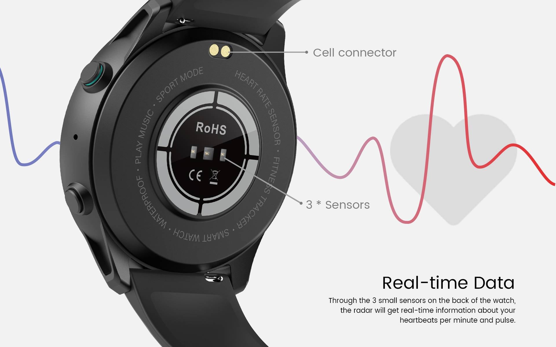 NORTH EDGE Z-Series Sports Health Smart Watch Blue image 8