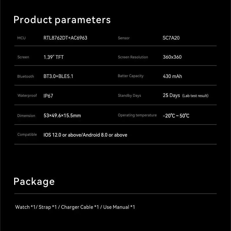 NORTH EDGE Tactical Battalion GPS Smart Watch image 4