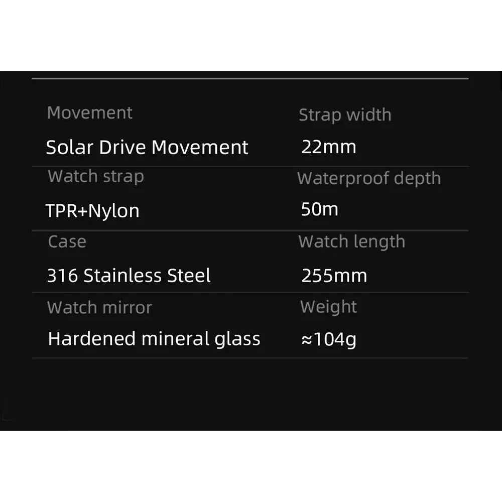 NORTH EDGE Tactical MACH 2 Solar Drive Watch image 11